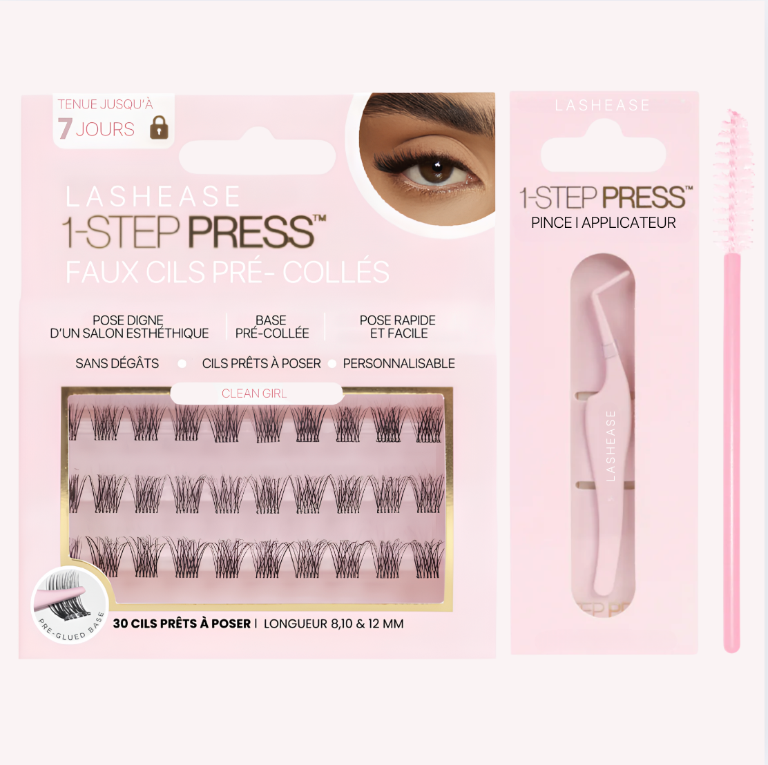 Kit de Faux Cils Pré-Collés l 1 Step-Press