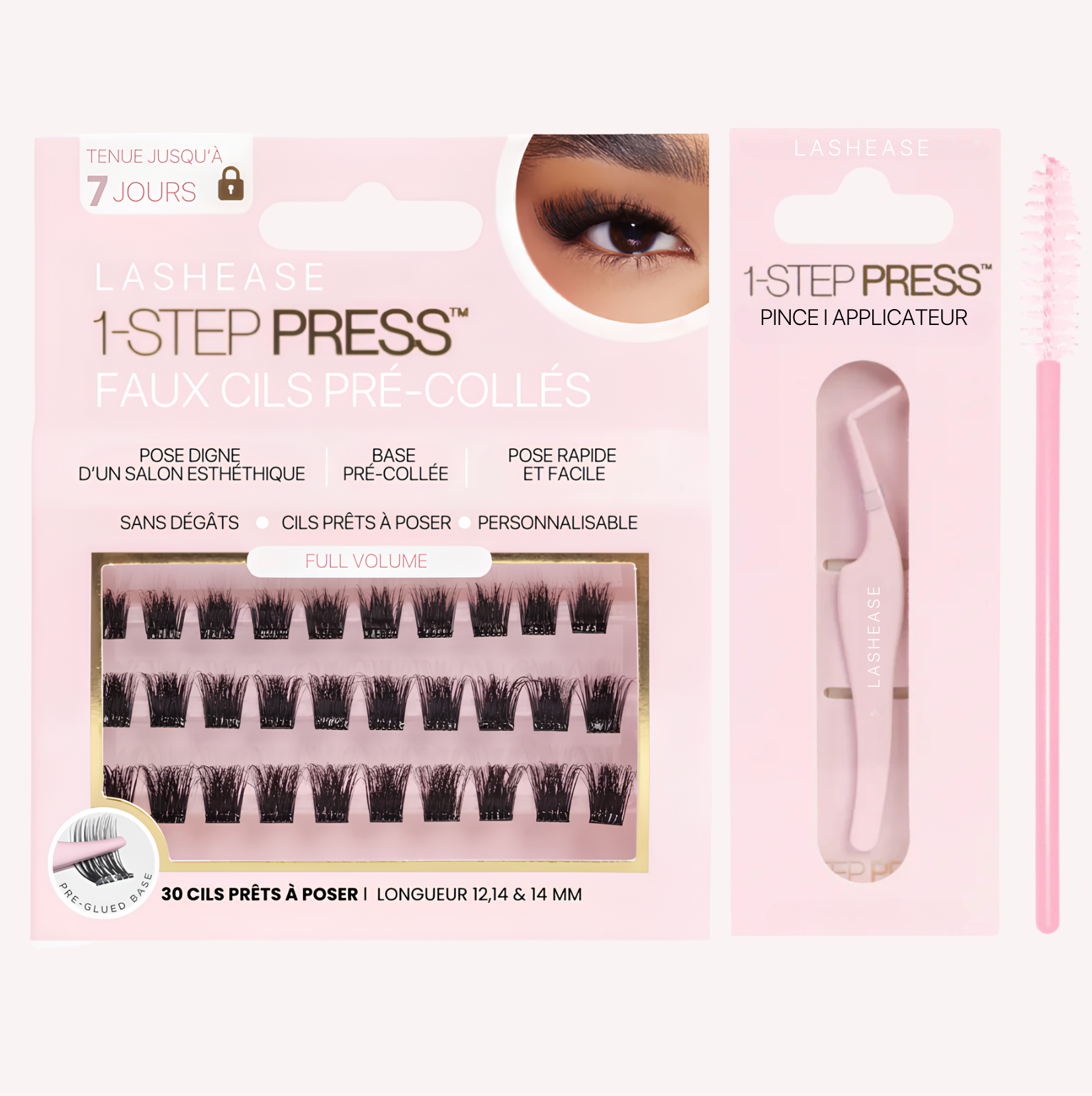 Kit de Faux Cils Pré-Collés l 1 Step-Press